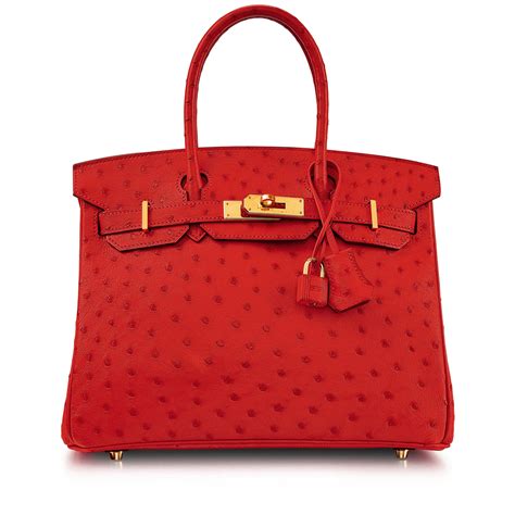 hermes rouge vif ostrich birkin|Hermes Birkin 30 gold togo.